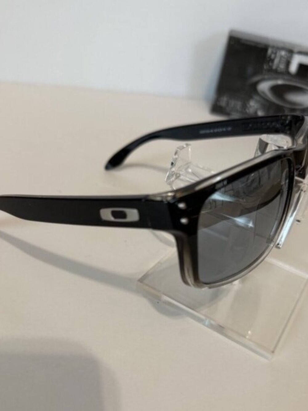Oakley Holbrook Two Tone Polished Dark Ink Fade 9102 POLARIZED Silver - Picture 7 of 8